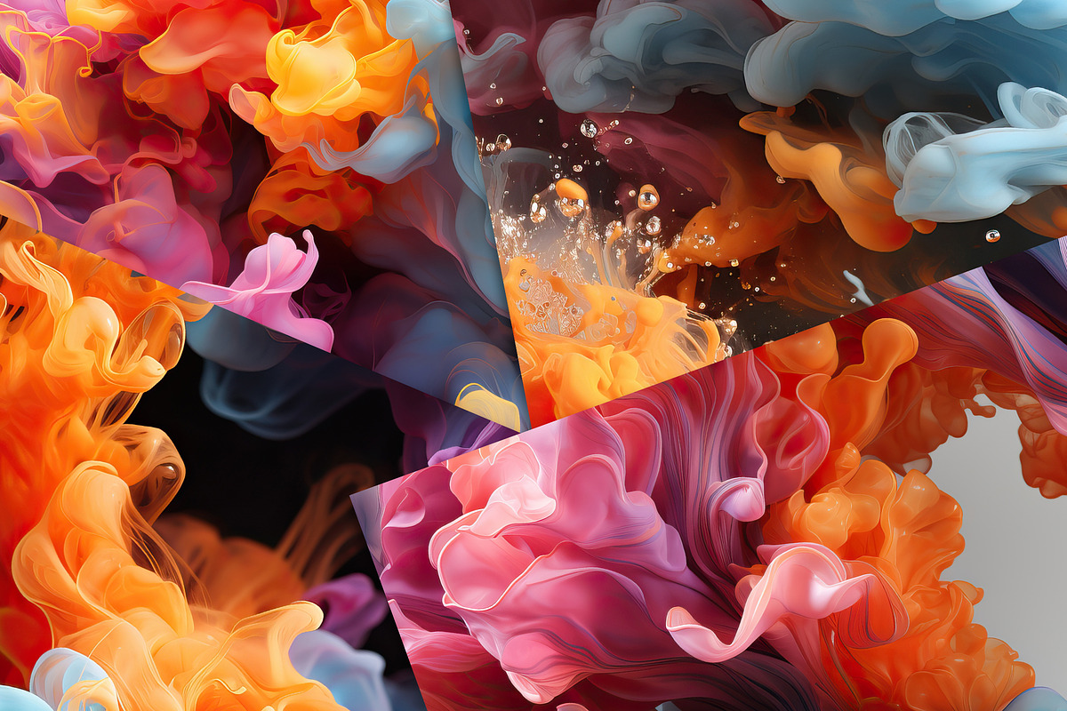 Spectral Symphony Seamless Patterns