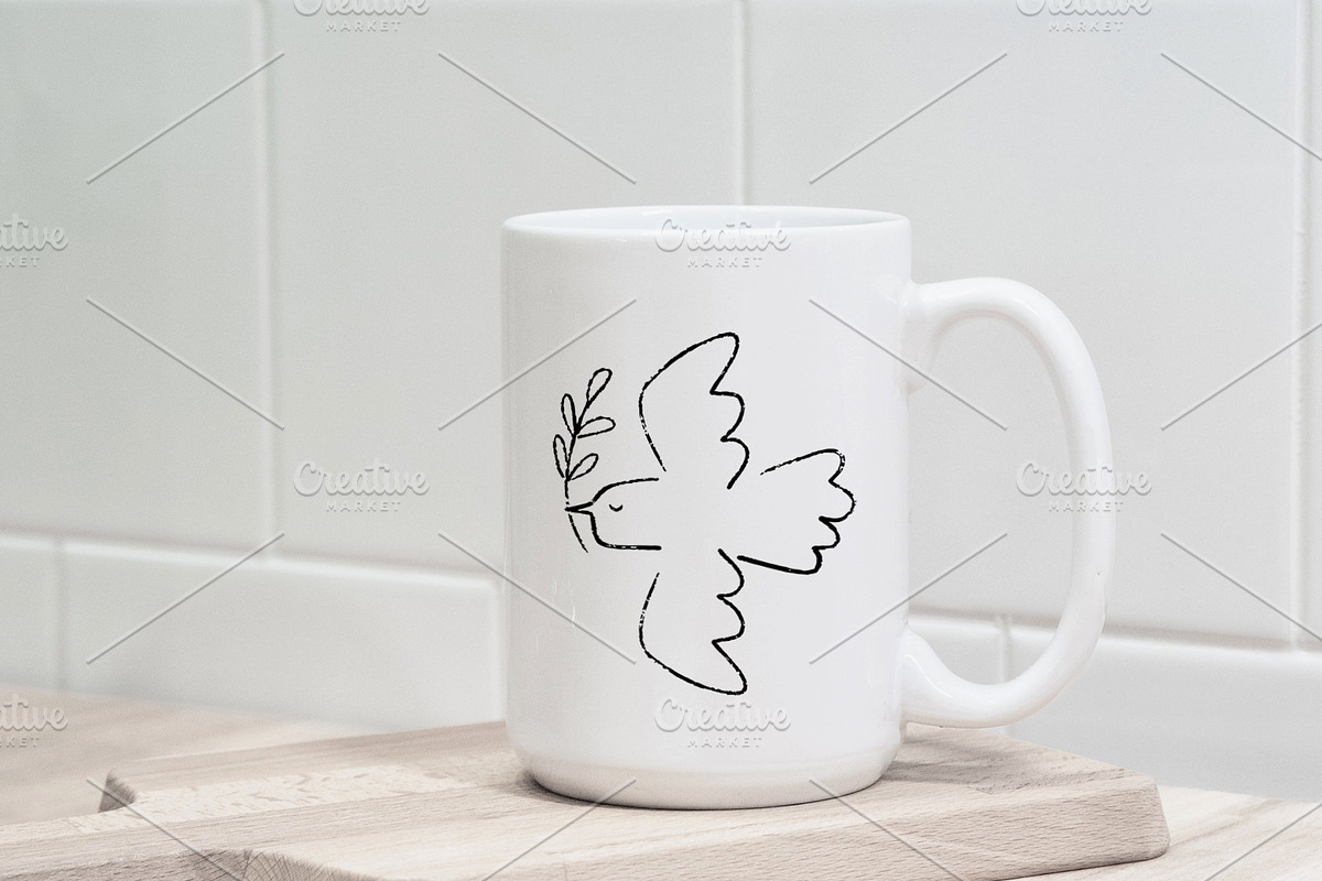 Dove of Peace hand drawn, an Illustration by DeShoff Art (Photo 3 of 4)