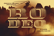 Rodeo Typeface, a Serif Font by Cruzine (Thumbnail 1 of 5)