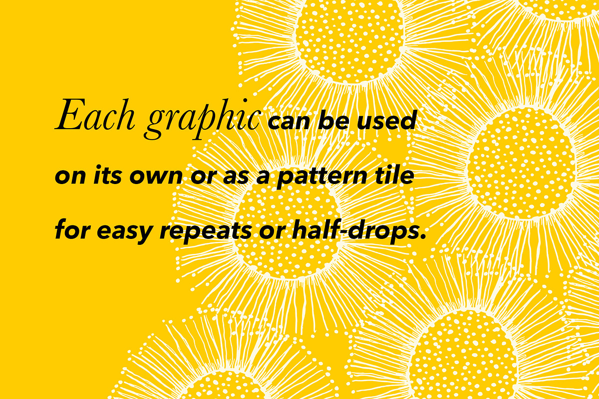 Decorative Sunflower Line Art Bundle, a Decorative Illustration by kristiangallagher (Photo 4 of 9)