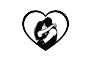 Couple Love Heart Silhouette Bundle, an Illustration by Amazin_art (Thumbnail 3 of 51)