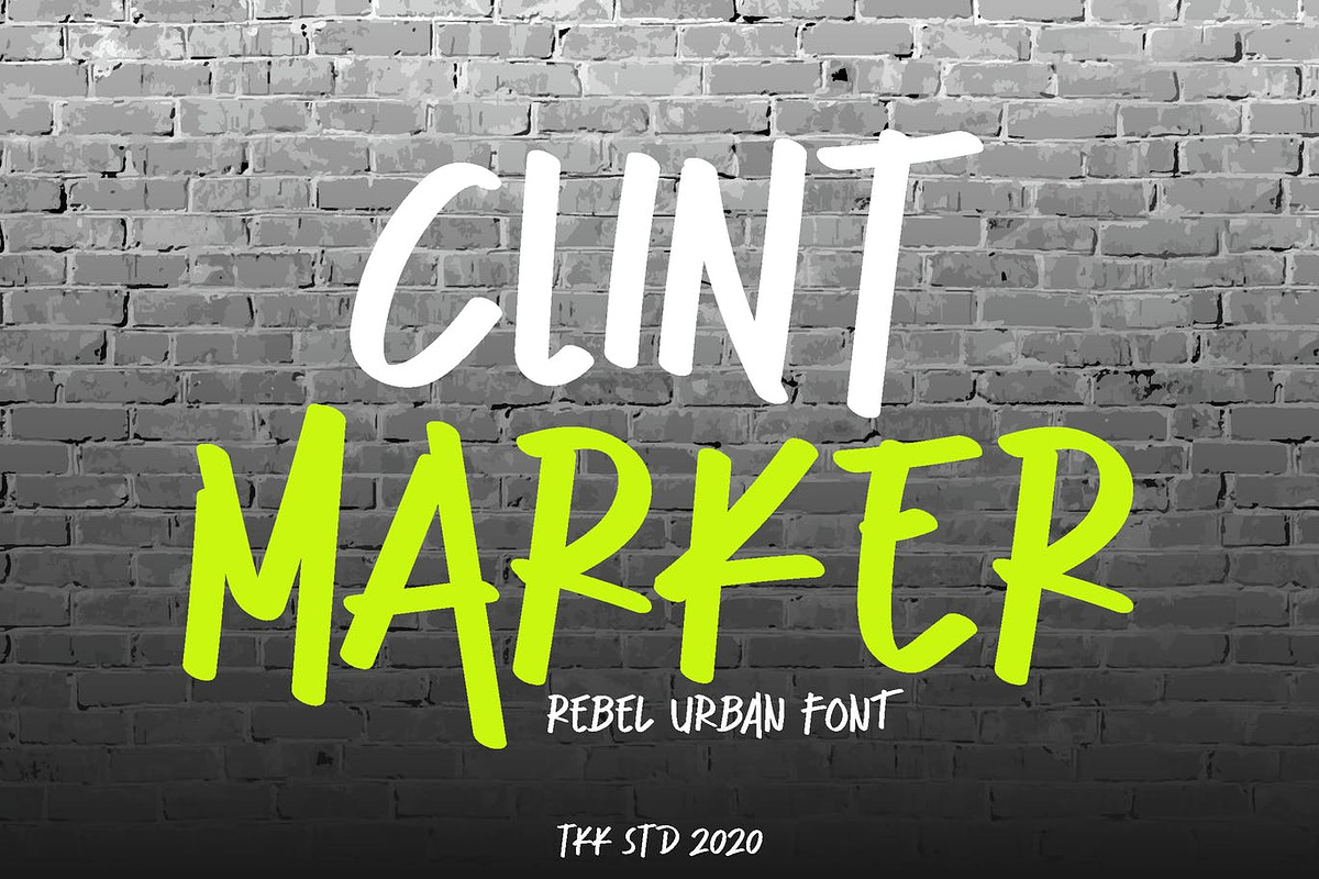 Clint Marker - Graffiti Font, a Sans Serif Font by tokokoo (Photo 1 of 11)