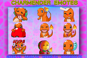 POKEMON CHARMENDER EMOTES