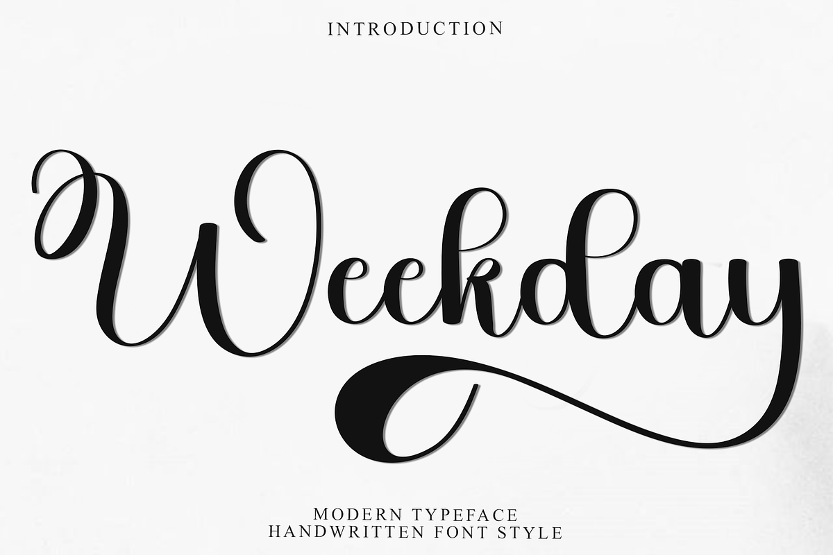 Weekday, a Handwritten Font by FreshTypeINK (Photo 1 of 8)