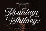 Mountain Whitney, a Script Font by Suza Studio (Thumbnail 1 of 10)