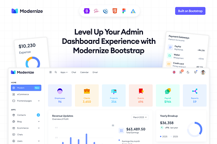 Modernize Bootstrap Admin Dashboard, a Bootstrap Template by AdminMart