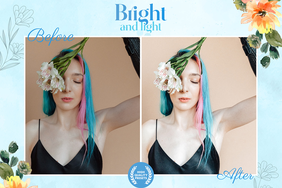 6 Bright Lightroom Presets, an Action Add-On by Design & Presets Pro (Photo 2 of 7)