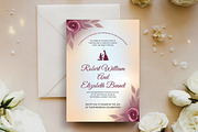 Wedding Invitation Card Template, a Card Template by MightyDesign (Thumbnail 1 of 7)