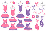 Crayon Box Girl Ballet Tutus Clipart, an Illustration by Amanda Ilkov (Thumbnail 2 of 2)
