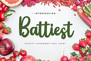 Battiest, a Script Font by twinstd (Thumbnail 1 of 20)