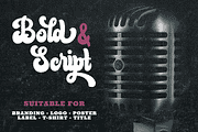 Bluend - Retro Script Display, a Script Font by ahweproject (Thumbnail 9 of 10)