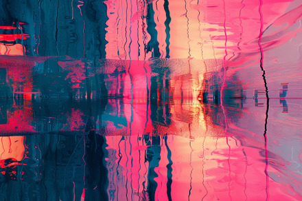 Glitched lines and distorted colors, a Photo by Iftikhar Alam