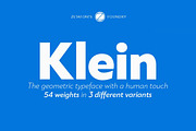 Klein - 54 fonts, a Sans Serif Font by Zetafonts (Thumbnail 1 of 16)
