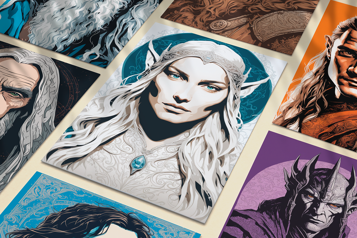 Middle Earth Pop Art Characters, a Decorative Illustration by The Dark Matter Art (Photo 2 of 4)