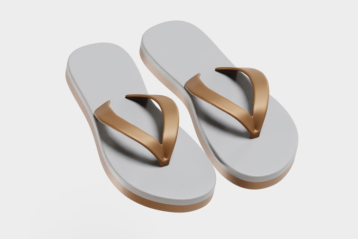 Sandals 3d model, an Object 3D Model by fahad121 (Photo 6 of 9)