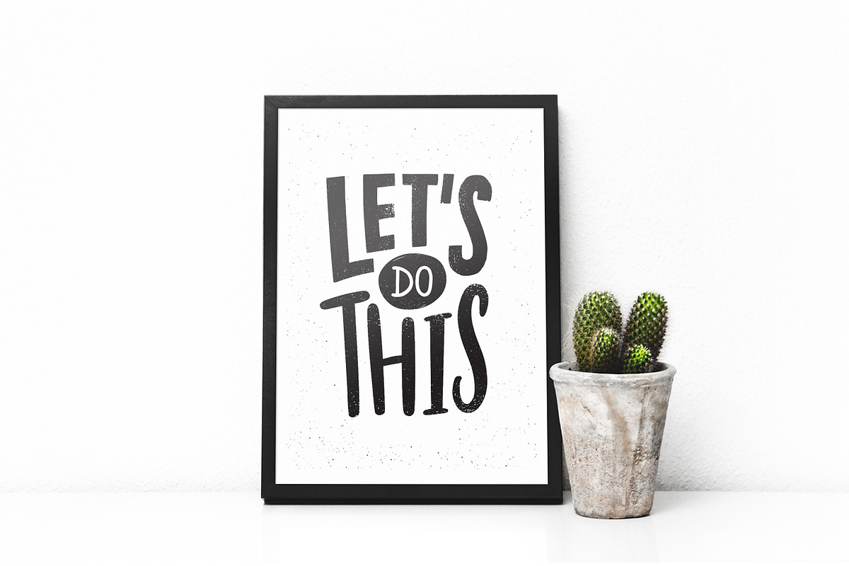 Let's do this lettering cards, a Decorative Illustration by Good Studio (Photo 6 of 6)