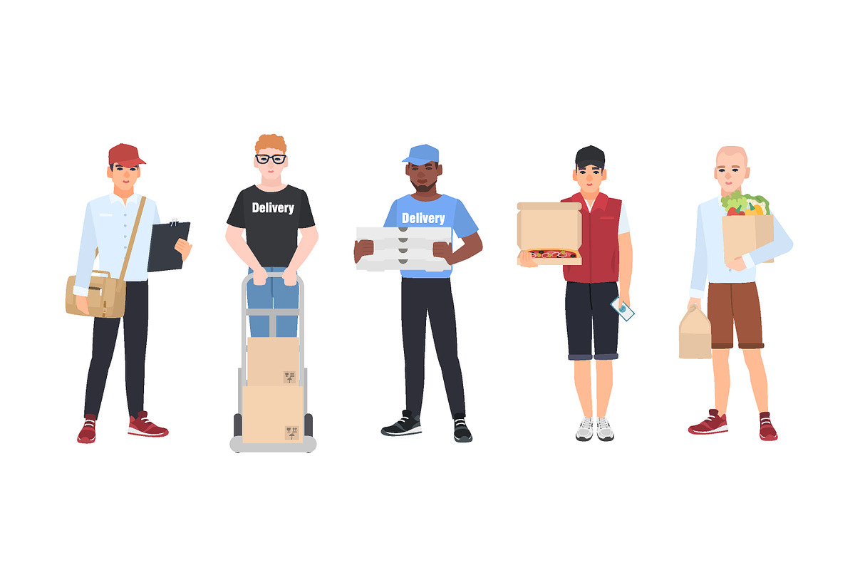 Deliveryman set, a Person Illustration by Good Studio (Photo 2 of 4)