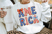 Preppy America PNG, Coquette, a Seasonal Illustration by Sublimation Artist (Thumbnail 2 of 9)