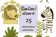 Safari Party Clipart pack, an Animal Illustration by Paper Doll Pets (Thumbnail 2 of 6)