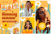 Blooming summer art set, a Decorative Illustration by Oliana Moroz (Thumbnail 1 of 20)