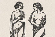 Art Deco Women Illustrations, an Illustration by Chad Alan Steinborn (Thumbnail 3 of 4)