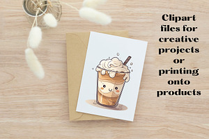 Cartoon Coffee Shop Clipart Set