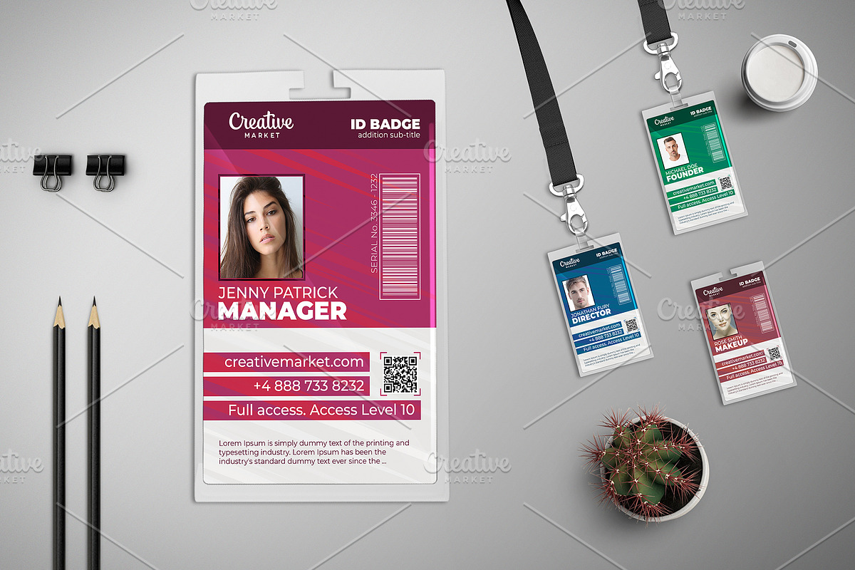 Business ID Badge 02-021, a Card Template by Tzochko (Photo 2 of 5)