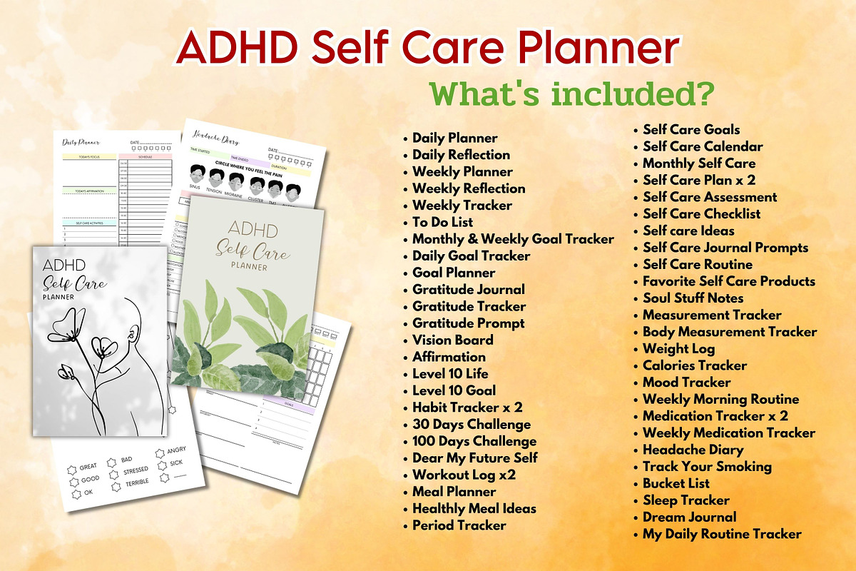 The Ultimate ADHD Planner Bundle, a Marketing Template by Adalin Shop (Photo 4 of 8)