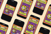 Halloween Movie Night Flyer Set, a Flyer Template by Aiyari Graphic (Thumbnail 2 of 3)