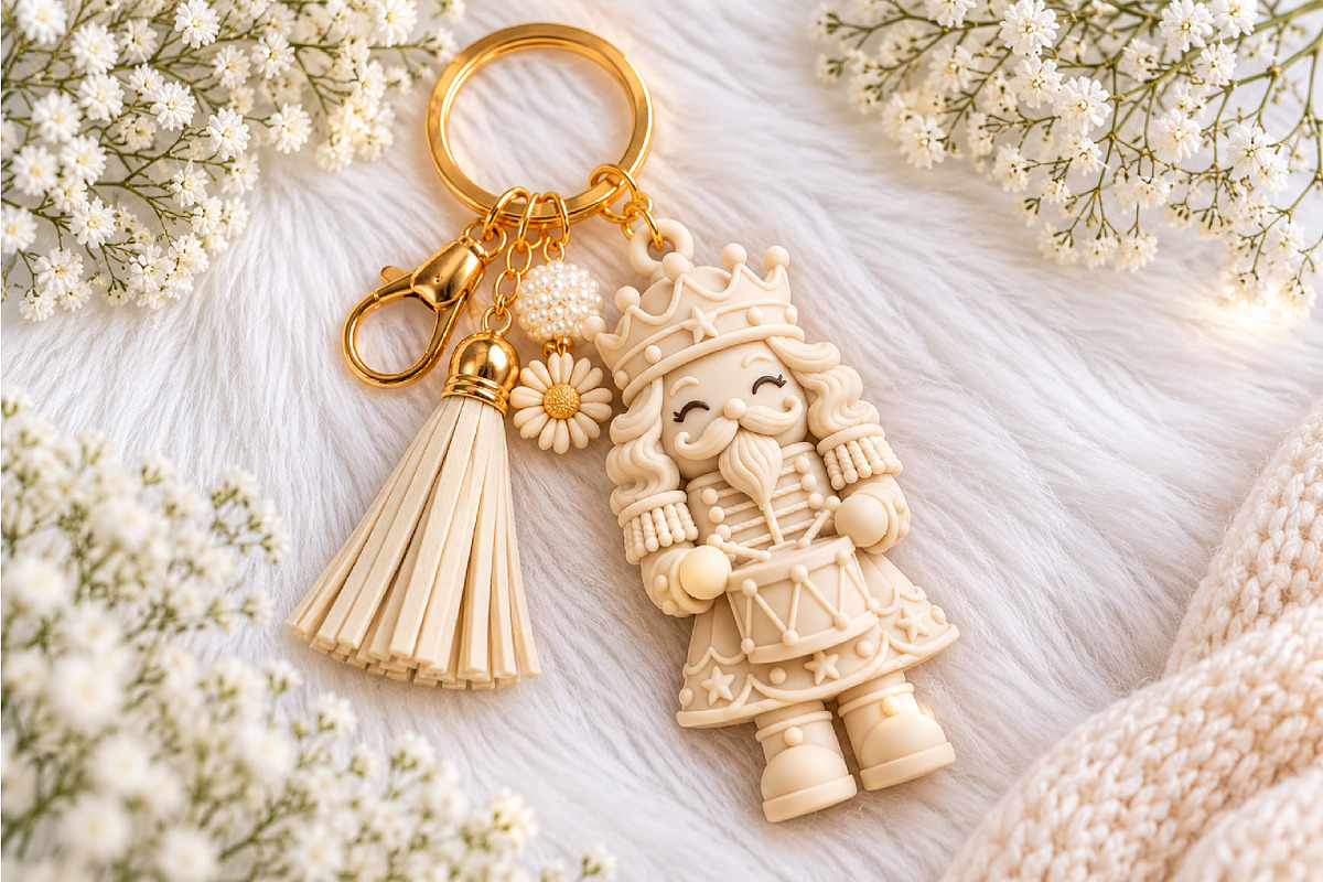 Nutcracker Christmas Keychain STL, an Object 3D Model by Layerology (Photo 2 of 5)