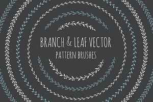 Branch&Leaf Illustartor Brushes, a Brush Add-On by ComelyPics Shop