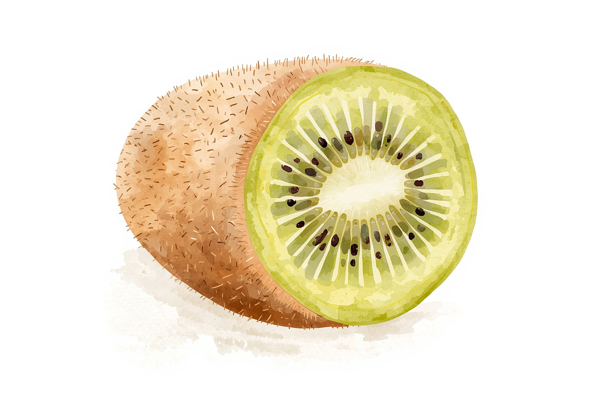 12 Kiwi Fruit Clipart Set, an Illustration by hafijul (Photo 8 of 13)