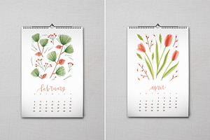 Floral Calendar For 2020-2021 Years