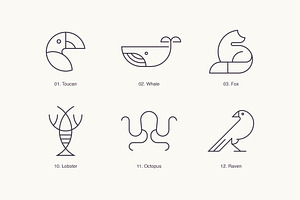 Animals - Outline Icons & Logos