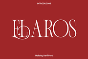 Elaros - Holiday Serif Font, a Serif Font by Luna Shop (Thumbnail 1 of 11)