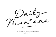Daily Montana - A Handwritten Font, a Handwritten Font by Ainun Jinan (Thumbnail 1 of 9)