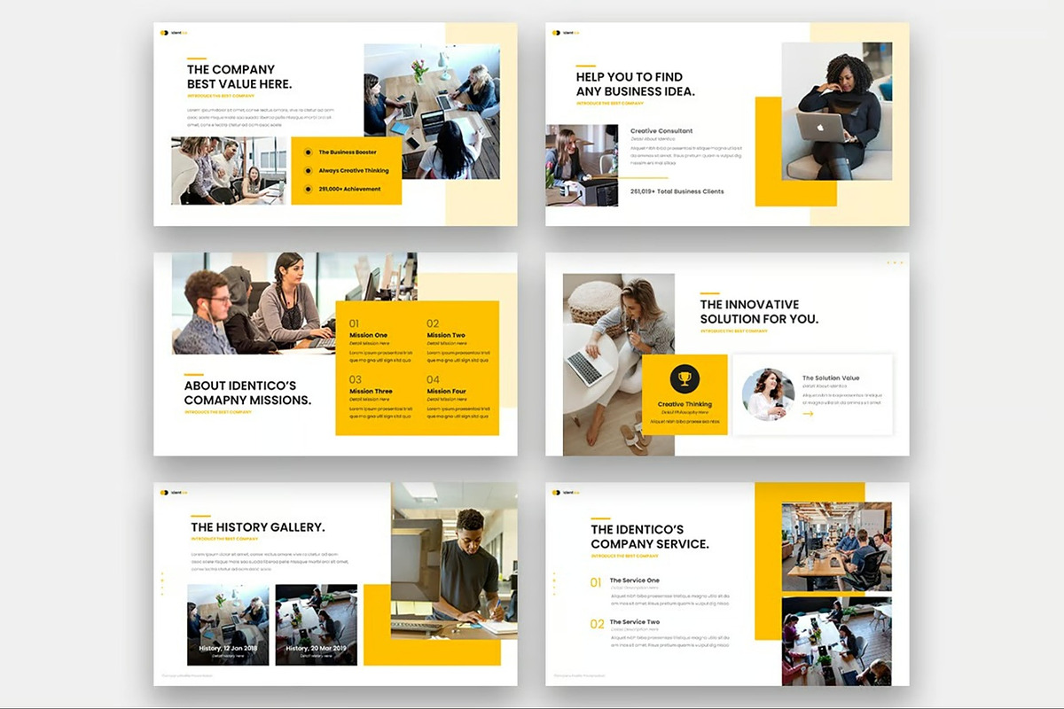 Identico - Company Profile Keynote, a Presentation Template by Fit-tee (Photo 2 of 6)