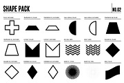Procreate Shape Brush Pack 02, a Brush Add-On by Quiver Supply Co. (Thumbnail 5 of 6)
