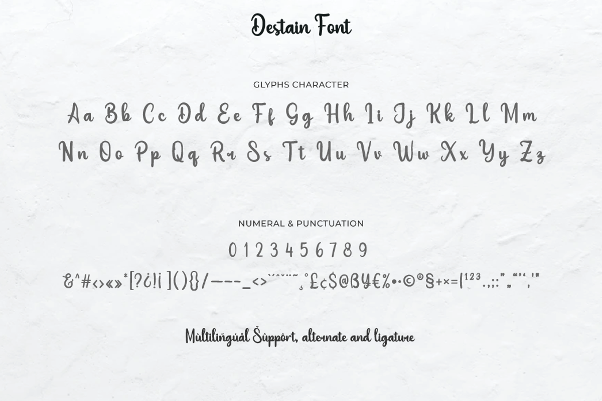 Destain, a Script Font by twinstd (Photo 10 of 10)
