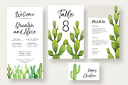 Cactus Wedding Suite, an Invitation Template by Knotted Design (Thumbnail 7 of 7)