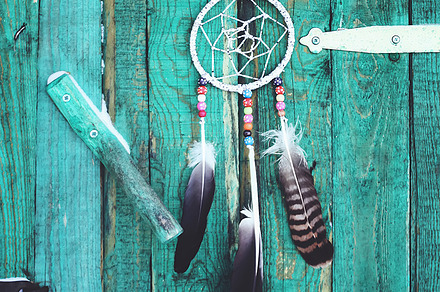 Vintage dream catcher and horseshoe stock photo containing american and art, an Architecture Photo by pictures for you