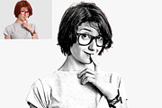 Exclusive B & W Portrait Ps Action, an Action Add-On by Studio Retouch (Thumbnail 10 of 12)