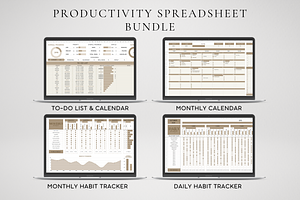 Productivity Spreadsheet Bundle