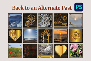 Back to an Alternate Past, a Social Media Template by Digital illustration shop