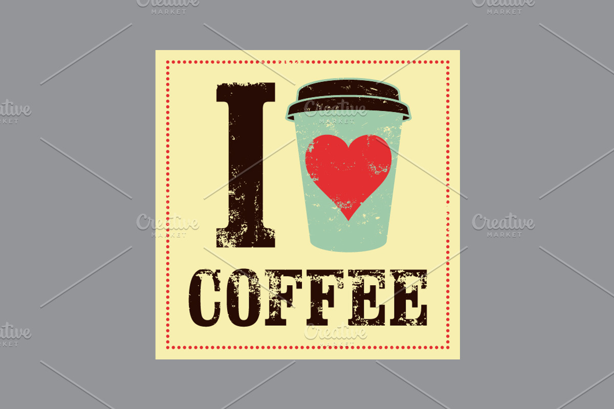 Coffee To Go vector poster set., a Food Illustration by PoPaShop (Photo 6 of 13)