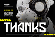 Vexpan - Digital Futuristic Font, a Sans Serif Font by QR Design Studio (Thumbnail 9 of 9)