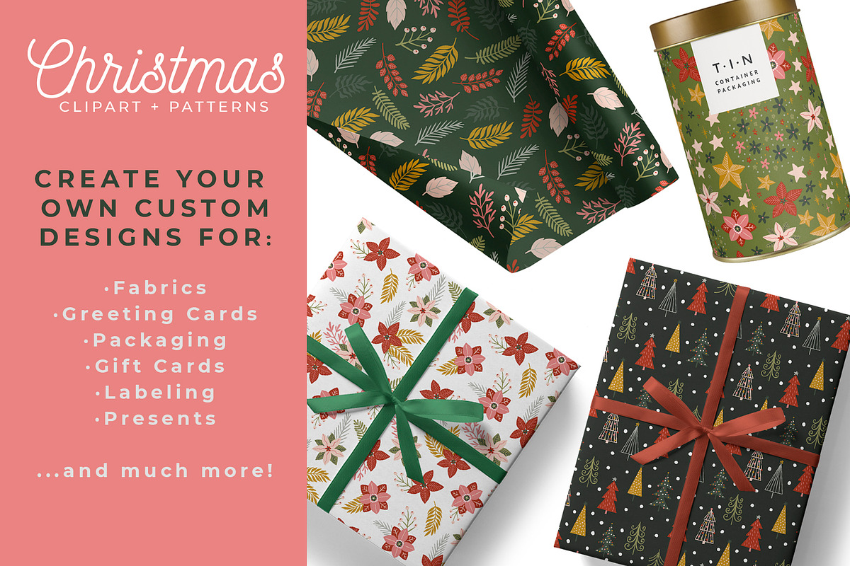 Christmas graphics & patterns, an Illustration by Laura Camoe (Photo 5 of 6)