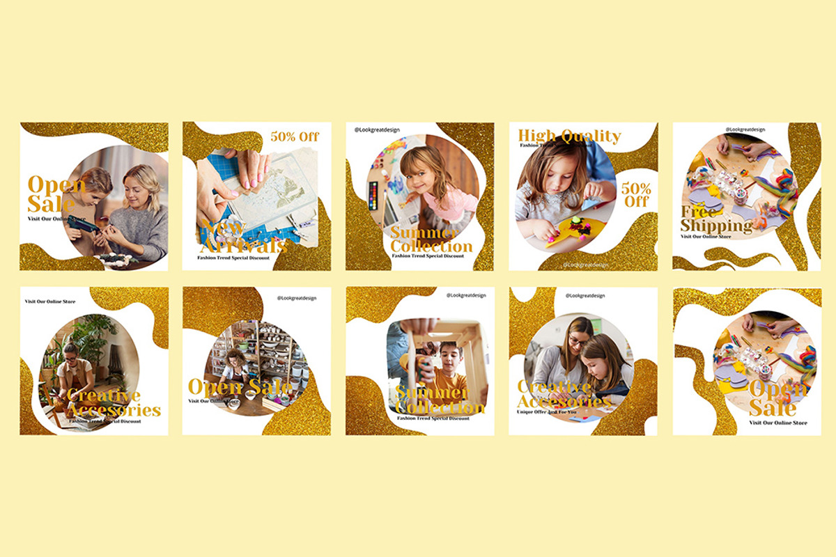 Instagram Post Template For Canva, a Social Media Template by DreamColor (Photo 3 of 5)