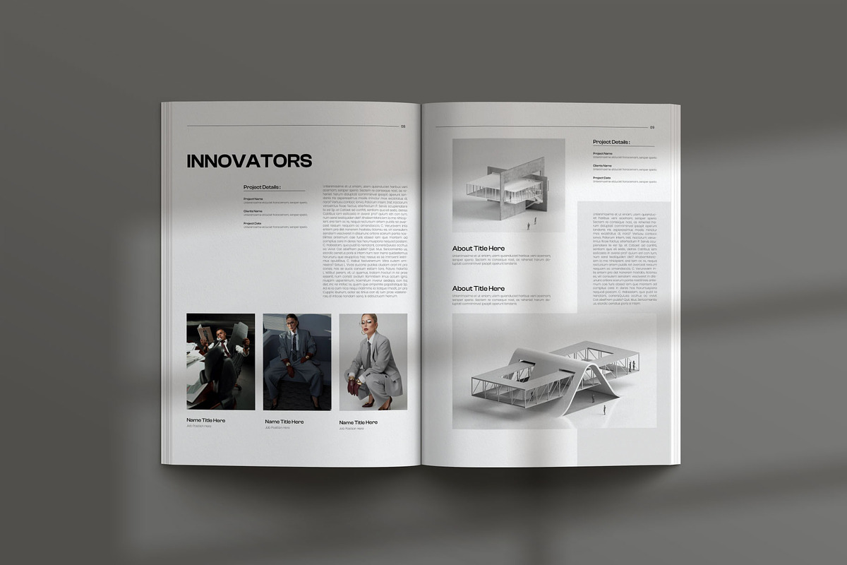 Architecture Portfolio Template, a Brochure Template by Creative-Work (Photo 4 of 7)