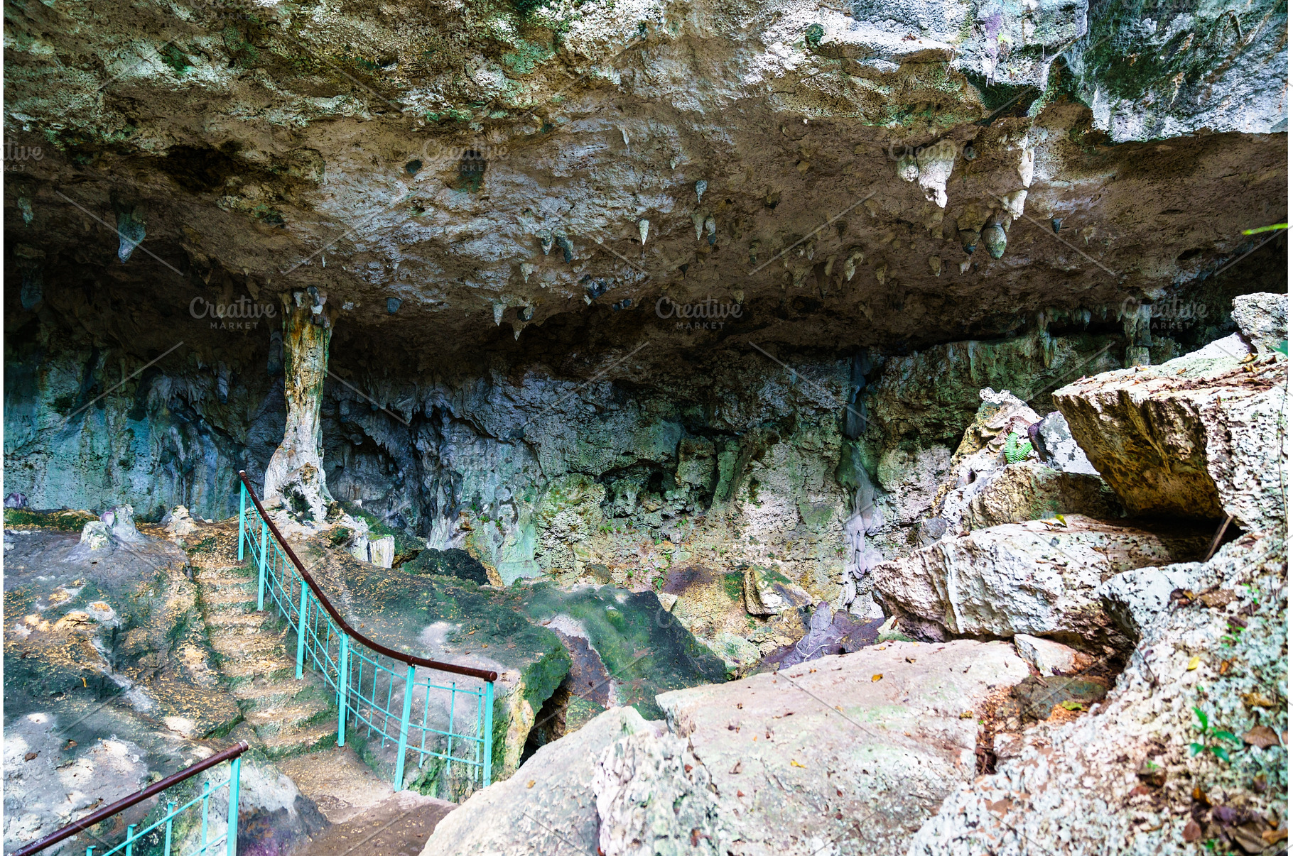 Cave at Los Tres Ojos in Santo, a Nature Photo by Leonid Andronov
